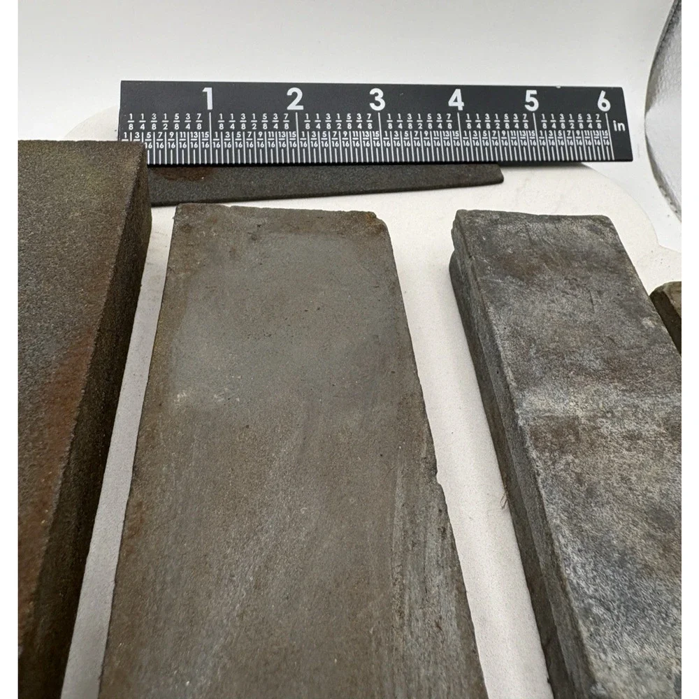 Lot Of 5 Large Small Sharpening Stones Whetstones No Box Knife Blade Sword Sharp